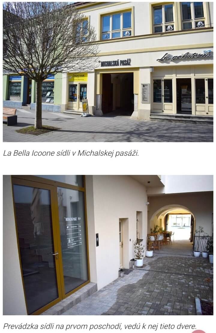 Pozícia v Trnave salónu La Bella Icoone
